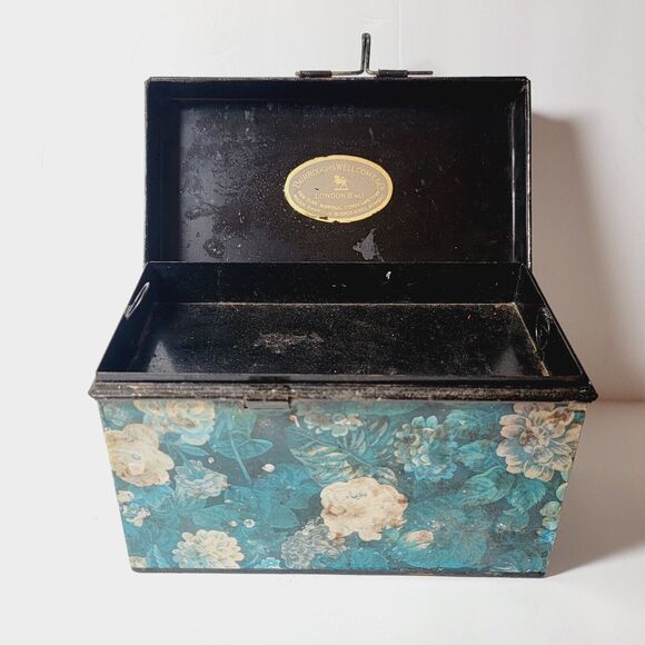 Antique Tabloid First Aid Decoupaged Box Burroughs Wellcome & Co London England - Picture 2 of 11